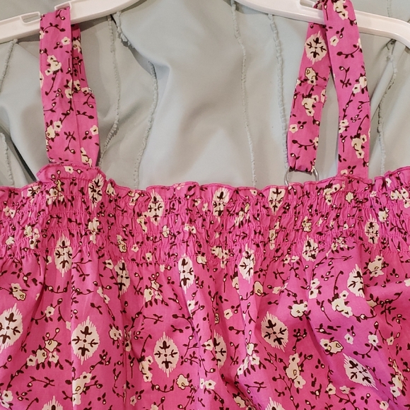 Lane Bryant Pink Patterned Sleeveless Blouse - Picture 3 of 3